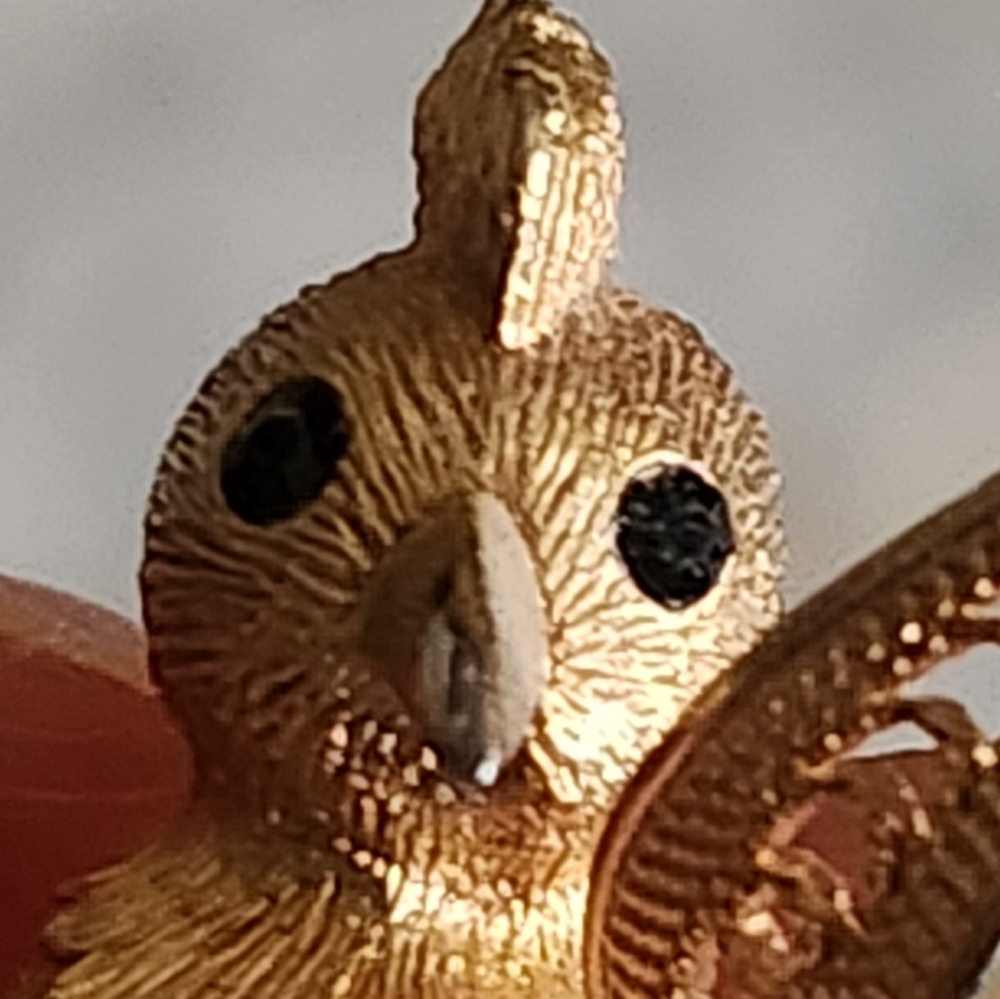 VTG JJ Bird Brooch Gold Tone - Picture 2 of 13